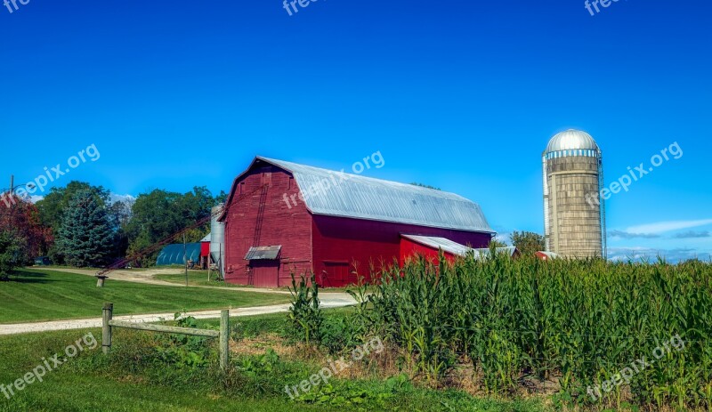 Vermont Corn Cornfield Landscape Scenic