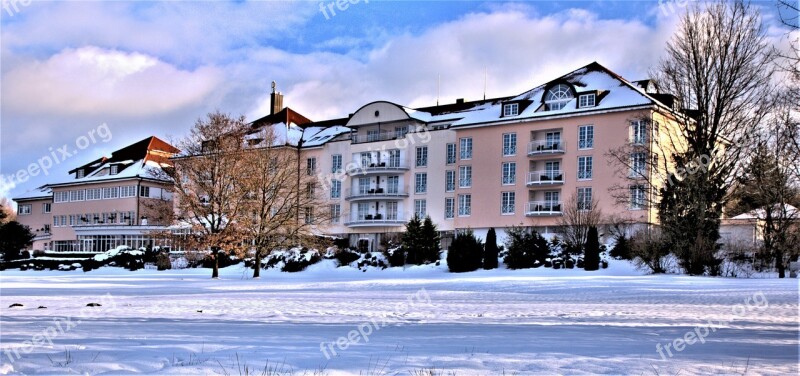 Lindner Hotel Am Wiesensee Building Window Snow Glass