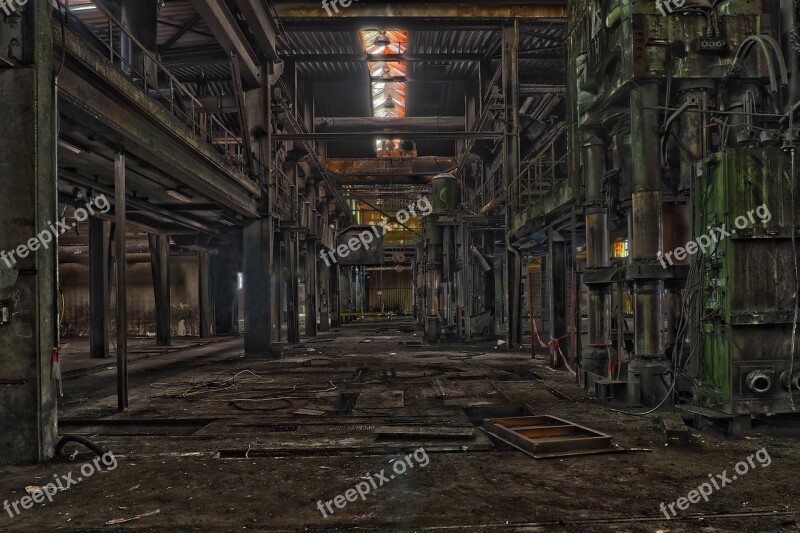 Lost Places Factory Hall Industry Abandoned