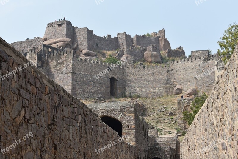 Golconda Fort Hyderabad India Asia Travel