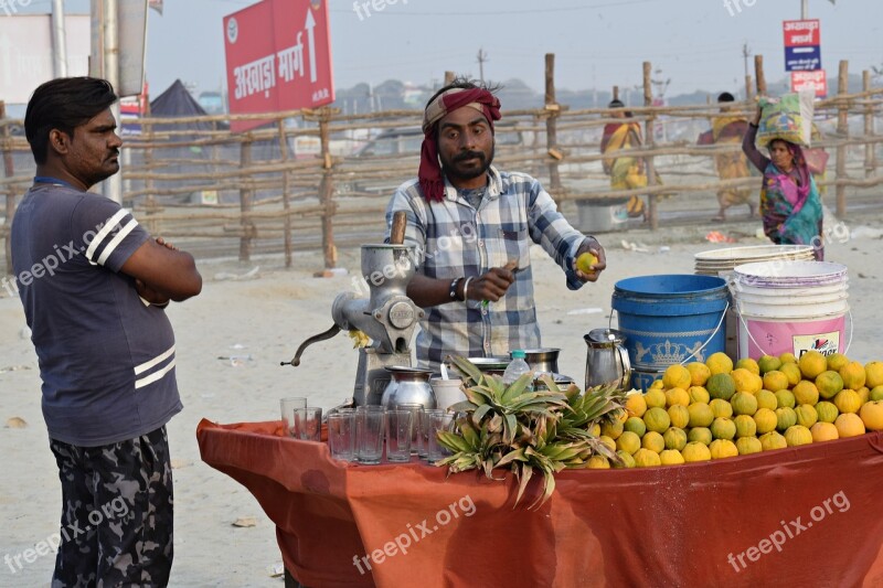 Fruits Juice Vendor Healthy Juicy