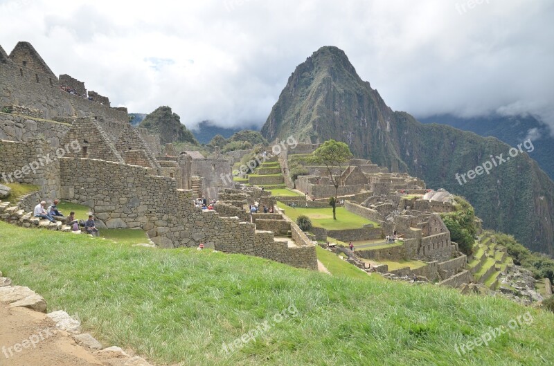 Machu Picchu Peru Inka Civilization Mountain