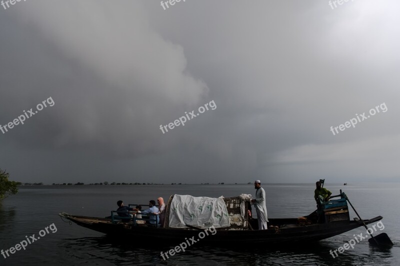 Boat Bangladesh Sylhet River Nature