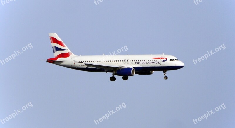 Flyer Aircraft Landing Airliner British Airways