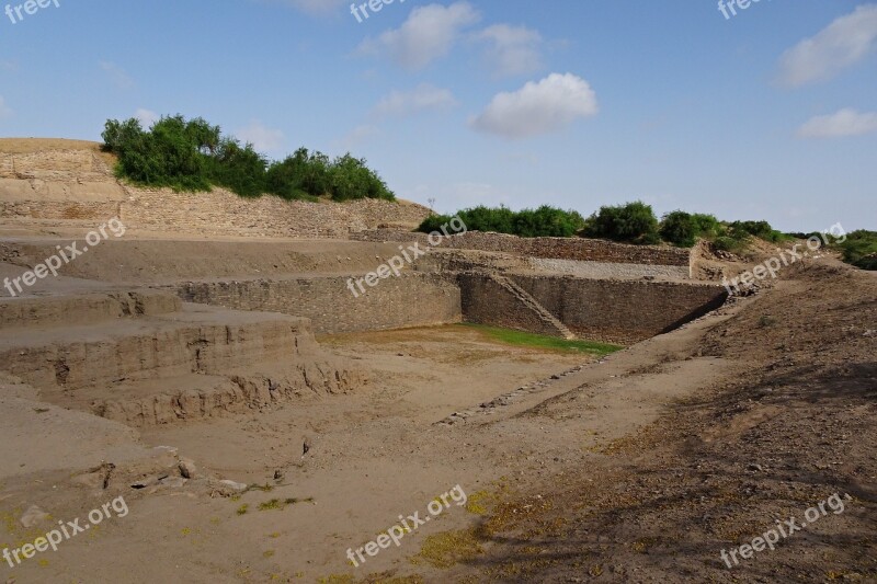 Dholavira Archaeological Site Excavation Water Reservoir Khadirbet