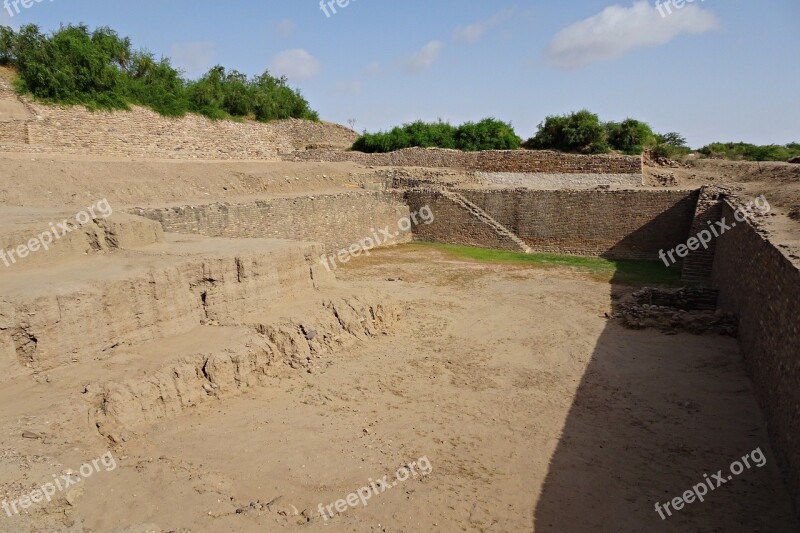 Dholavira Archaeological Site Excavation Water Reservoir Khadirbet