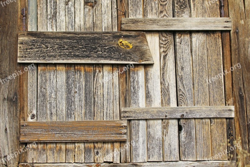 Wooden Door Wooden Windows Old Window Break Up Weathered