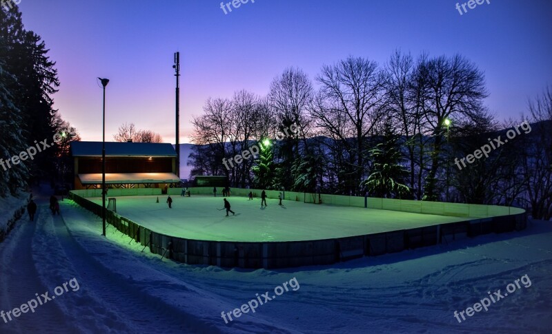 Ice Rink Winter Cold Skating Natural