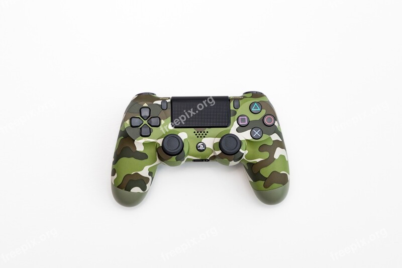 Controller Playstation Camo Camouflage Green