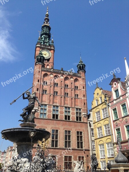 Gdańsk Hanseatic City Poland Old Town Hall Town Hall Tower