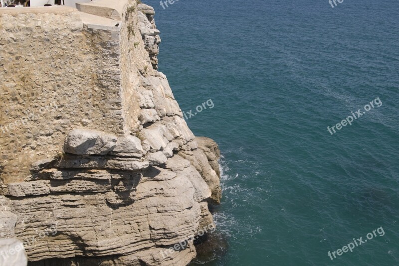 Crag Sea Ocean Rocks Beach