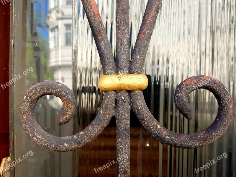 Window Grilles Gilded Wrought Iron Security Protection