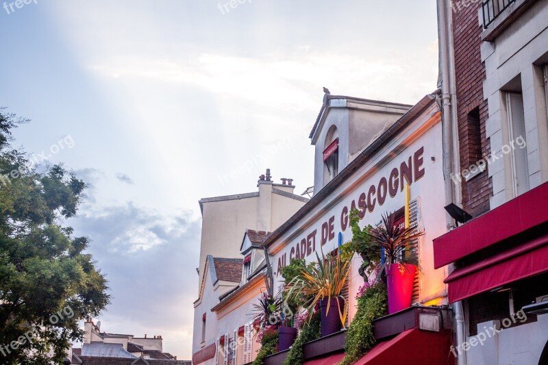 Montmartre Paris France Restaurant Free Photos