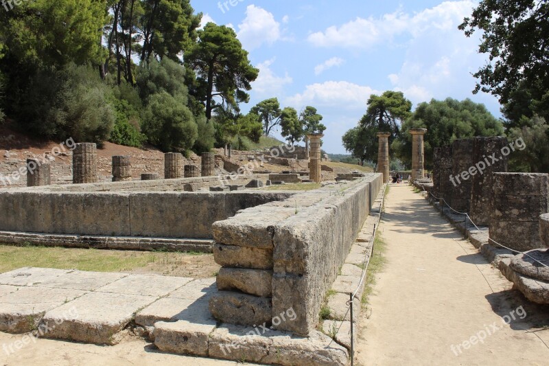 Greece Ruins Temple Tourism History