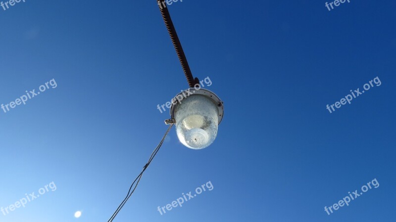 Lamp Lantern Sky Bright Blue