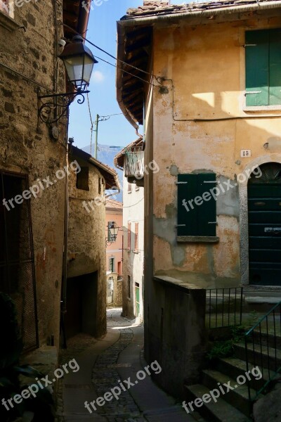 Village Italy Lombardy Alley Eng