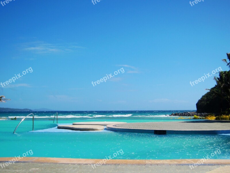 Swimming Pool Philippine Lotto Central Sea Travel Free Photos