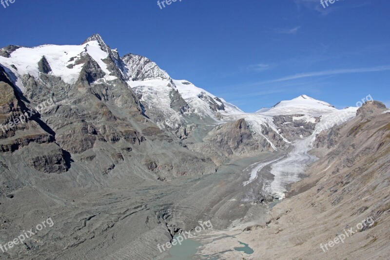 Grossglockner Mountains Landscape Alpine Austria