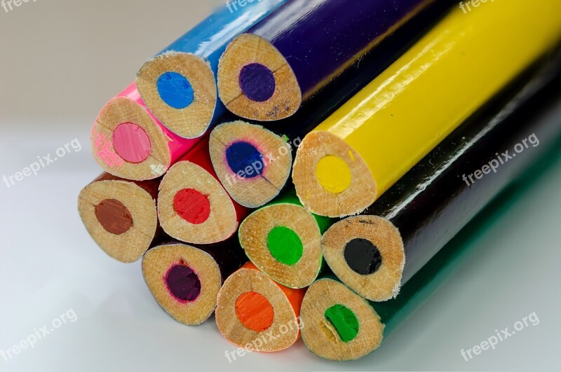 Crayon Pencil Crayons Colorful Farbstifte