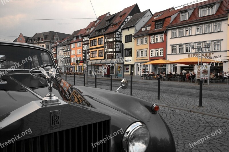 Rolls Royce Cathedral Square Erfurt Photo Driesel Erfurt Photographer