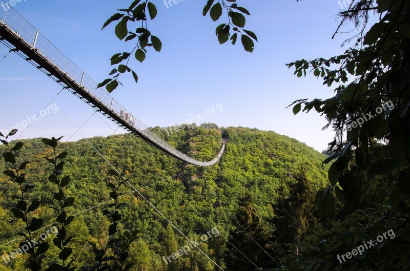 Germany Geierley Suspension Bridge Hunsrück Free Photos