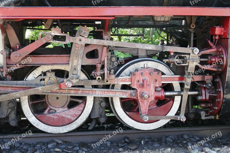 Wheel Rod Transmission Railway Steam Locomotive