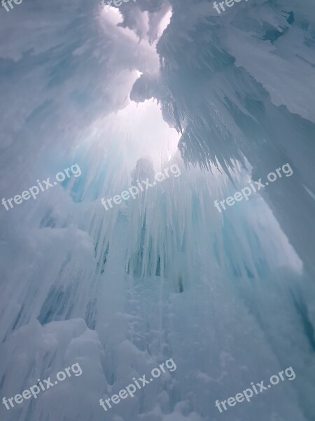 Icicles Sunlight Daylight Escape Winter