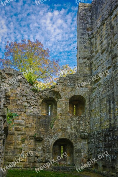 Blankenhorn Burgruine Castle Ruin Middle Ages