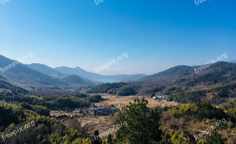 The Scenery Huangshan Valley The Ancient Village Free Photos