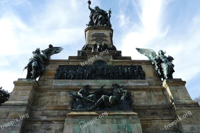 The Niederwalddenkmal Rudesheim Monument Rhine Free Photos