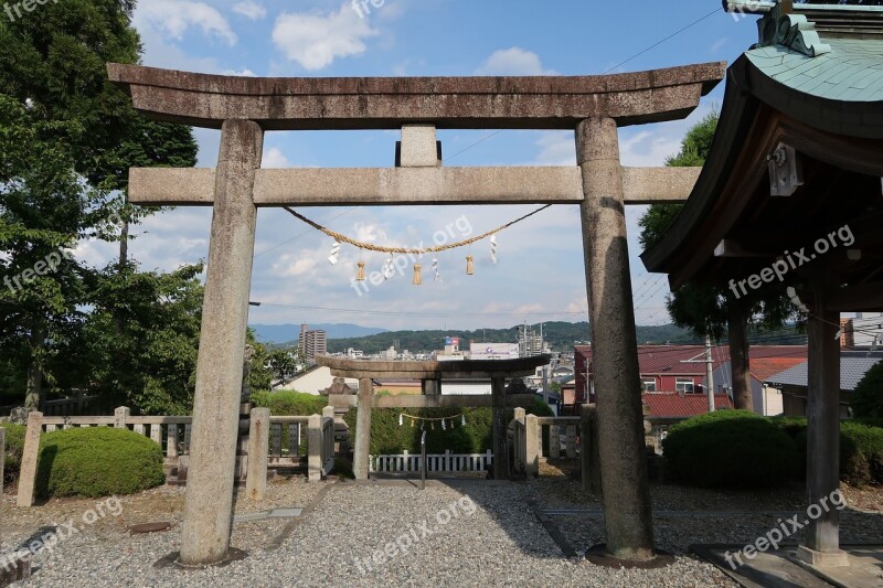 Torii Shrine Stone Japan Outdoors