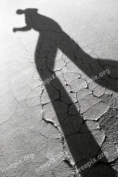 Shadow Contrast Asphalt Black And White Light