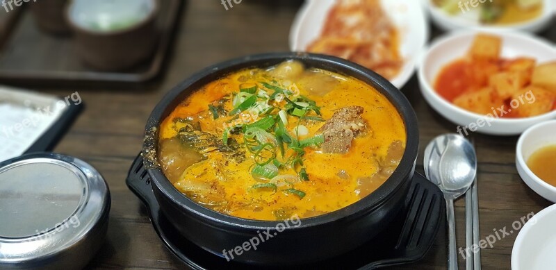 Haejangguk Soup Korean Pot Food