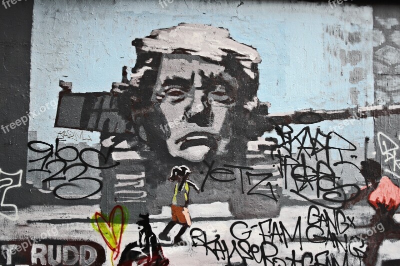 Melbourne Trump Alley Grafitti Art