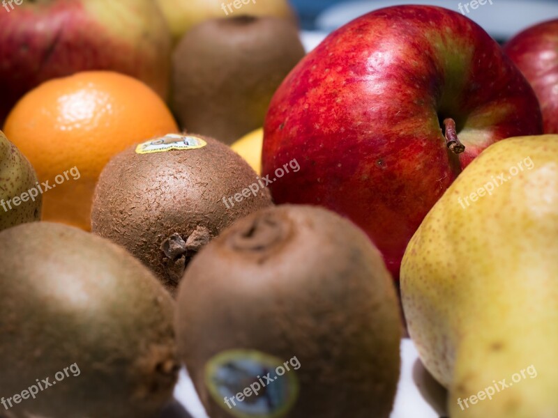 Fruit Kiwi Apple Fruits Sweet