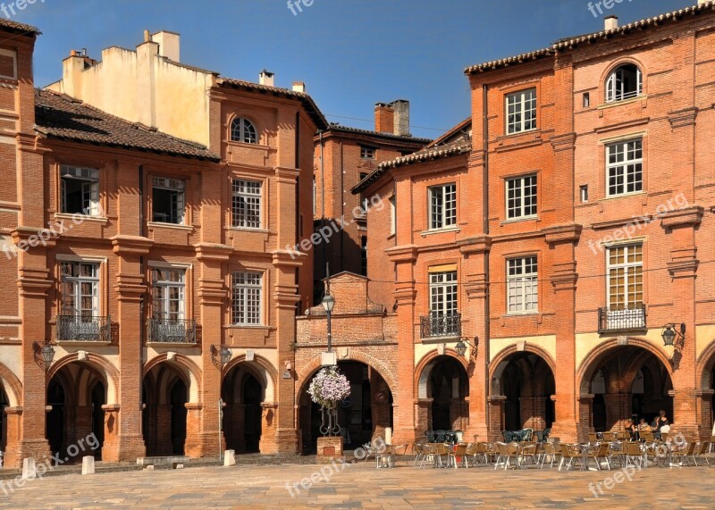 Montauban France Place City Architecture