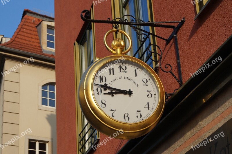 Dresden Time Clock Time Indicating Clock Face