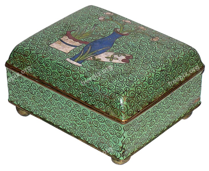 Decorative Box Lid Green Gift Decoration