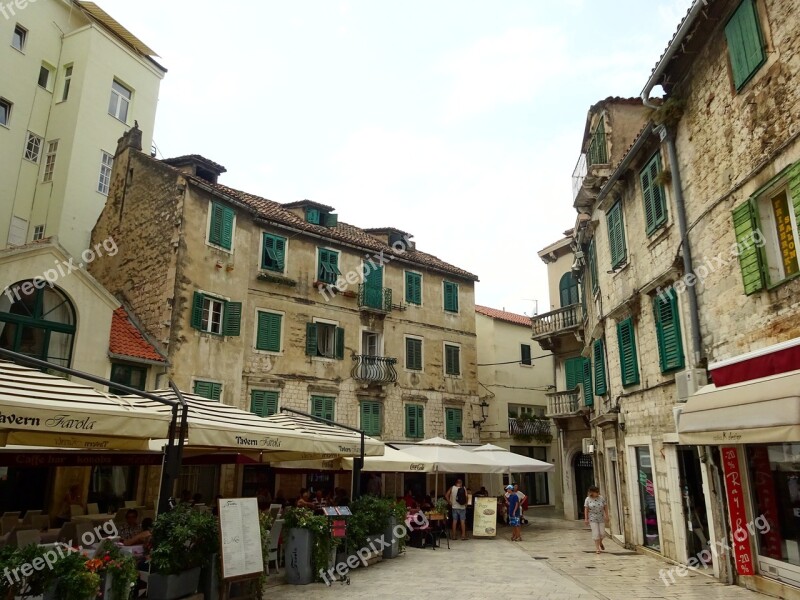 Old Town Split Croatia Tourist Free Photos