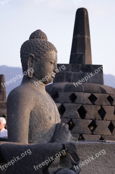 Budha Stupa Borobudur Java Temple Culture