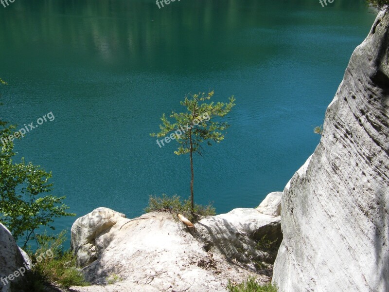 Adršpach Bohemia Pine Water Lake