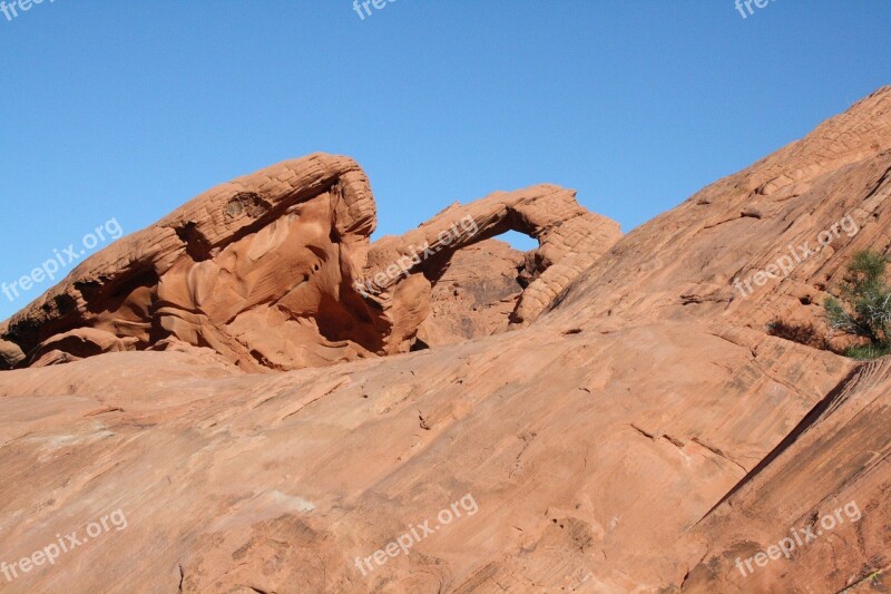 Usa Nevada Valley Of Fire Rock Arch Arch