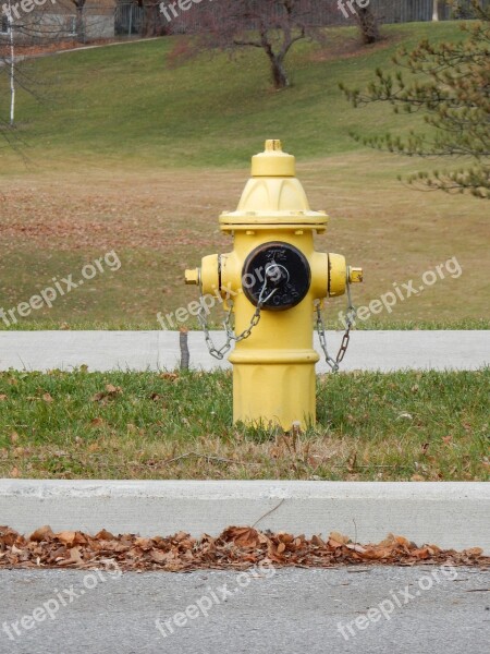 Fire Hydrant Fire Yellow Hydrant Water