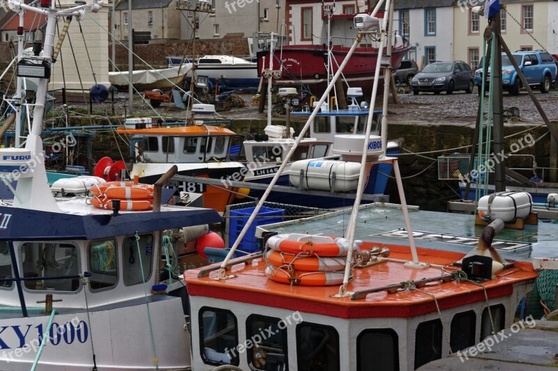 Boats Sea Harbour Water Vessel