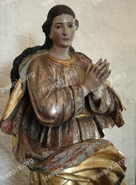 Angel Baroque Church Statue Religious