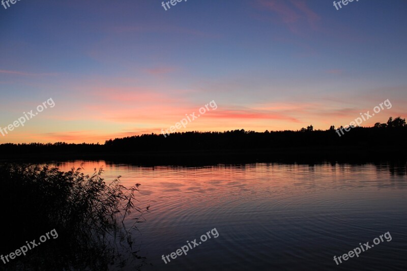 Sea Sky Orange Finnish Water