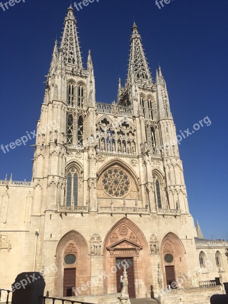 Santa Maria De Regla Leon Cathedral Catholic Art Facade