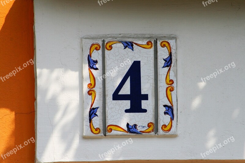 House Address 4 Four Decoration