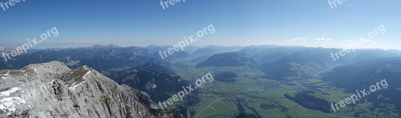 Grimming View Mountain Nature Austria