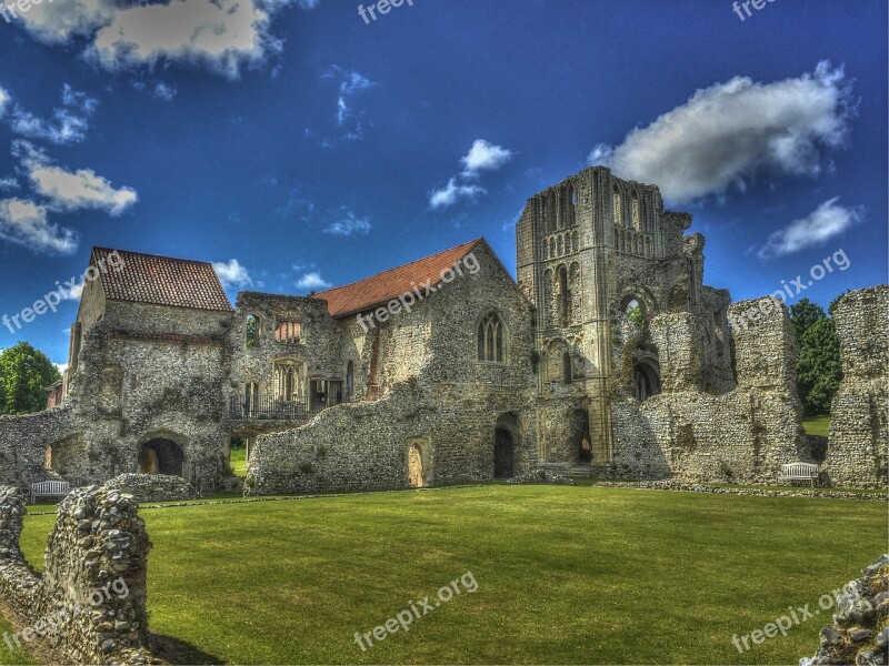 Ruins Priory Ruins Uk Abandon Building Castle Acre